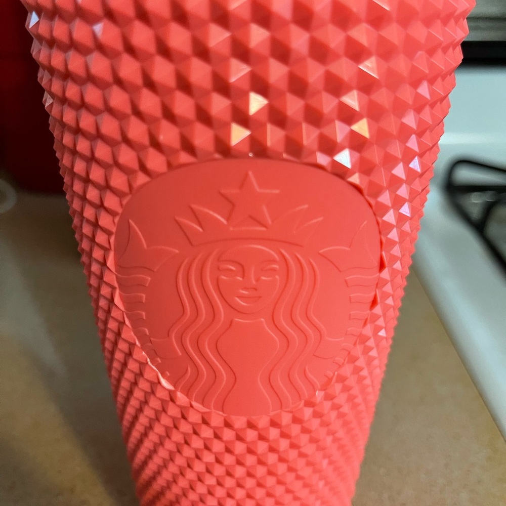 Starbucks Hot Pink Studded Cup